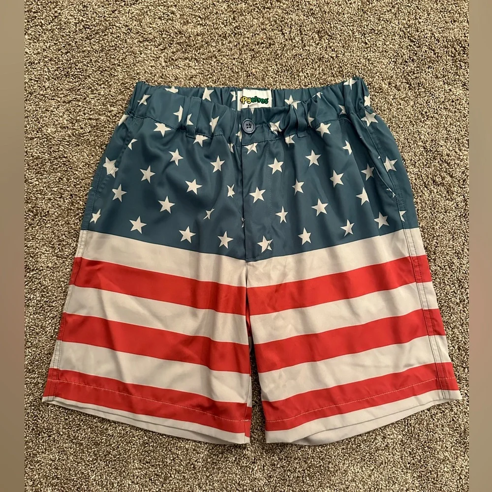 Men’s American Flag Swim Trunks